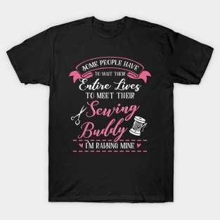 Sewing Mom and Baby Matching T-shirts Gift T-Shirt